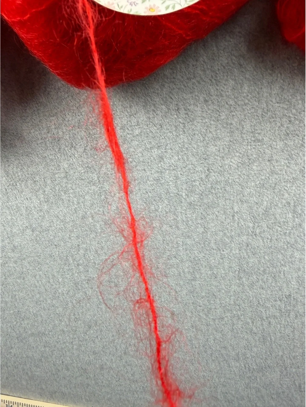 Vintage Brunswick Emily Mohair Yarn Chinese Red 4709 Lot 8+ Skeins 800 Yds